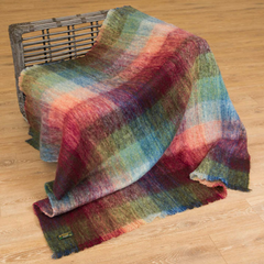 Brushed Mohair Throw (multiple colours)