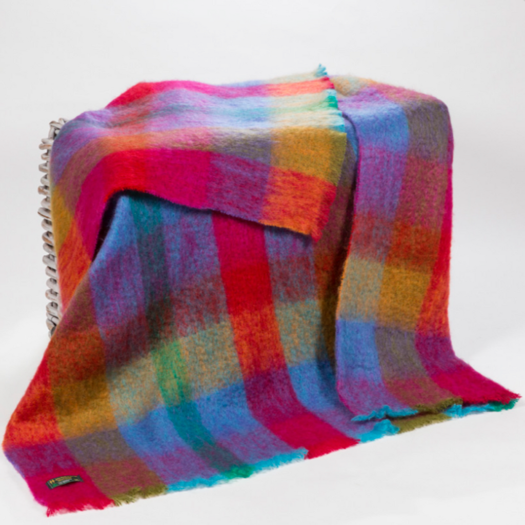 Brushed Mohair Throw (multiple colours)