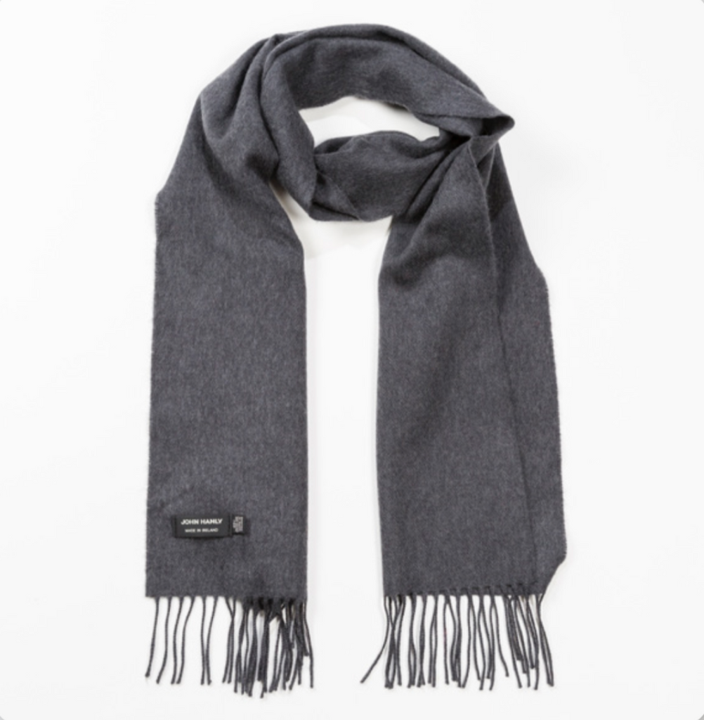 Extra Fine Merino Scarf - Solid Charcoal